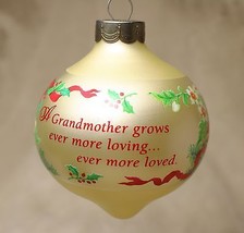 Vintage 1991 Hallmark Keepsake Grandmother Christmas Tree Ornament - $15.82