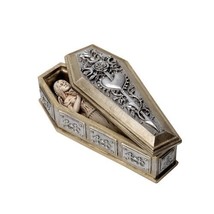 Alchemy Gothic V118 Bride of the Dark Kiss Casket &amp; Figure The Vault Vanity Desk - £30.76 GBP