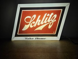 Vintage 1960&#39;s Everbrite Electric Schlitz Take Home Beer Lighted Sign - £58.46 GBP