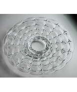 Indiana Glass Constellation Clear 13.5&quot; Cake Plate Stand Scalloped Rim - €8,49 EUR