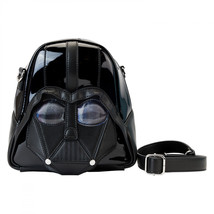 Star Wars Darth Vader Helmet Crossbody Bag by Loungefly Black - $81.99
