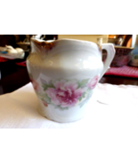 Antique Vintage porcelain Shaving Mug Floral &amp; gold trim pattern - £15.57 GBP