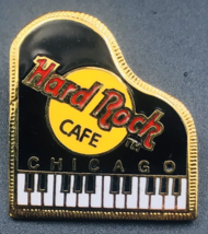 Hard Rock Cafe Chicago Black Piano Pin -- 1&quot; x 1&quot; -- Gift Creations - $9.49