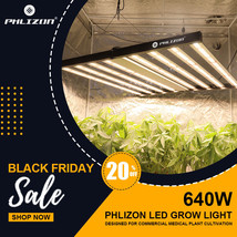 Phlizon FD6500 650W Plant Led Grow Lights Full Spectrum for Indoor Plants 6x6... - £209.31 GBP