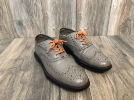 Cole Haan ZeroGrand Wingtip Oxford Gray Leather Size 9 - £50.61 GBP