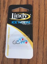 Lindy ICE WORM LIW1038 #10HK BLUE/GLOW RARE VINTAGE COLLECTIBLE-SHIP N 24H - $18.69