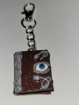 Spooky Book Keychain Accessory Eye Snakes Women&#39;s Clip on  Charm - $8.50