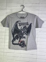 Dungeons and Dragons D20 Graphic Print Gray Short Sleeve T-Shirt Youth B... - £13.62 GBP