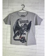 Dungeons and Dragons D20 Graphic Print Gray Short Sleeve T-Shirt Youth B... - £13.81 GBP