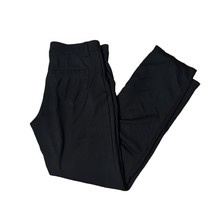 Lee Relaxed Fit Straight Leg Mid Rise Trousers Pants Size 8  M Stretchy Black - $11.53