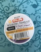 M&amp;M QFITT  NYLON WEAVING THREAD BLACK 60 YARDS(55M) #1277 - $1.00