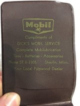 Dicks Mobil service Shevlin Minn MN vintage Vinyl wallet advertising - £31.46 GBP
