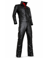 Men’s Black Leather Rock Legend Style Suit – 70s Stage Performer Inspire... - $280.00+