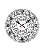 Mondxflaur Funny Cat Wall Clock Non-Ticking Sweep Movement for Living Room - $27.42 CAD+