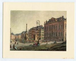 SABENA Belgian World Airlines Menu Brussels to New York 1974 Liege Town ... - $17.80