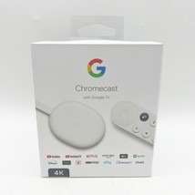 Google Chromecast with Google TV 4K UHD Media Streamer - Snow - £35.77 GBP