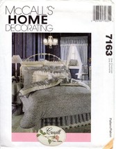 McCall's 7163 Croscill Home Decorating Bedroom Essentials Comforter Cover UNCUT - $9.47