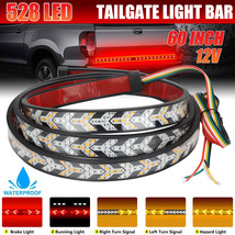 60&quot; Truck Tailgate Strip 528 LED Sequential Signal Brake Tail Reverse Light Bar - £22.01 GBP