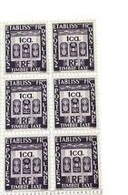 French India 1c Timbre Taxe Stamp Lot Mint Blocks Sheets Colonies image 2