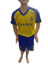 NEW Ronaldo Al-Nassr Home Team 2023 BOY KID Uniform Jersey &amp; Short Set Champion  - £39.04 GBP