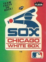 1984 Fleer Large Team Logo Chicago White Sox - £0.78 GBP