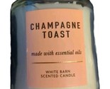 White Barn ~ Bath &amp; Body Works CHAMPAGNE TOAST Single Wick Candle ~ NEW ... - $8.50