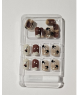 Cute Bear &amp; Paw Print Press-On Nails – 24pcs | Short Square Shape - $219.51 MXN