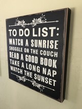  TO DO LIST --- ultimate life goal,  Wooden Wall Decor With Hanger - $20.00