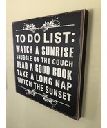  TO DO LIST --- ultimate life goal,  Wooden Wall Decor With Hanger - $27.23 CAD
