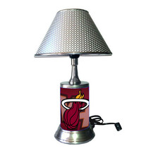Miami Heat desk lamp with chrome finish shade - £34.45 GBP