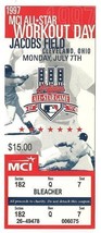 1997 All Star Game Workout Day Home Run Derby Full Ticket Cleveland - £49.21 GBP