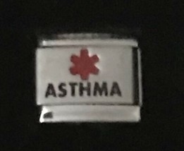Medical Asthma 1 Wholesale Italian Charm Link 9MM K2022BG7 - $10.80