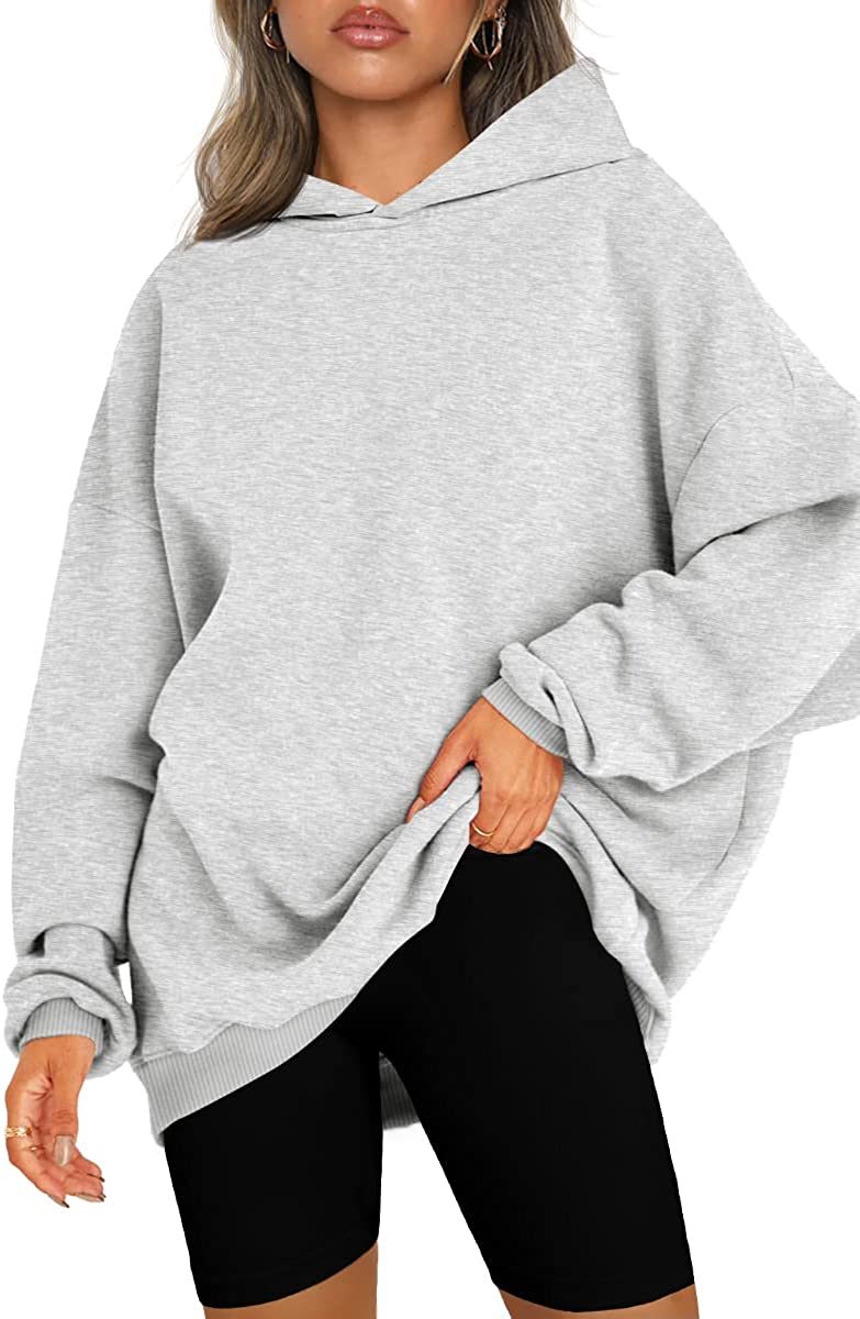 EFAN Women&#39;s Oversized Hoodies Long Sleeve Fleece Sweatshirts Solid Casual - $35.99