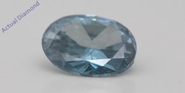 Oval Loose Diamond (3.53 Ct Blue( Enhanced) VS2(Enhanced) Clarity) IGL  - £5,632.29 GBP