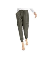 INC Womens S Olive Drab Green Utility Drawstring Jogger Sweatpants PREOW... - $47.04 CAD