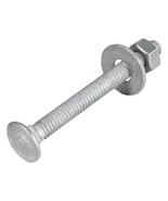 1/4&quot; X 2-1/2&quot; (100 Pack) Galvanized Carriage Bolt Kit Grade 307A Include... - $69.86 CAD