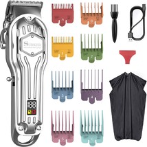 Men&#39;S Professional Haircut Kit With Rechargeable Led Display And Corded ... - $44.98