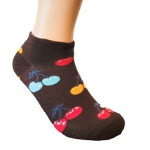 Cute Cherry Patterned Ankle Socks (Adult Medium) - £2.33 GBP