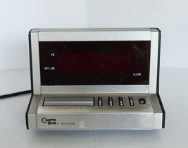 1980&#39;s Cosmo Time Solid State Digital Alarm Clock Woodgrain Model Works - £15.67 GBP