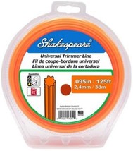 Shakespeare 17254 Universal Geared Trimmer Line 0.095 Inch x 125ft Nylon Orange - £18.19 GBP