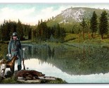Bear Hunter and Dog UNP DB Postcard Z3 - $4.90