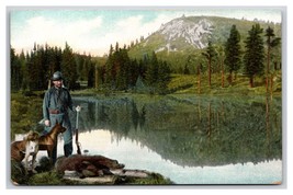 Bear Hunter and Dog UNP DB Postcard Z3 - $4.90