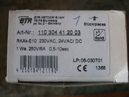 NEW BTR Netcom Switch Timer # 110 304 41 20 03 / 1-10 sec / RkAk - $42.94