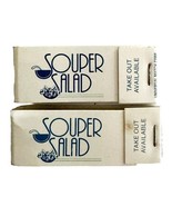 Souper Salad Restaurant Vintage Matchbooks Lot Of 2 New England Unused E11 - $27.15 CAD