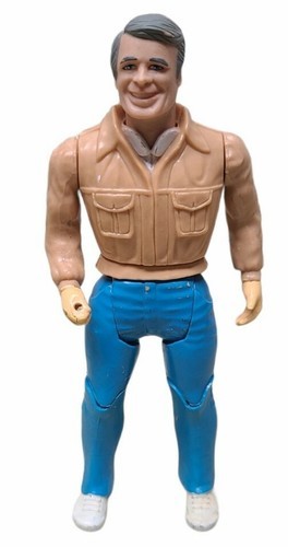 Vintage A-TEAM Action Figure John Hannibal Smith 6&quot; 1983 Cannell Prod Toy - $15.94
