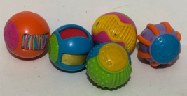 Children&#39;s Roll Around Balls Lot Of 5 Toys T2 - £7.75 GBP