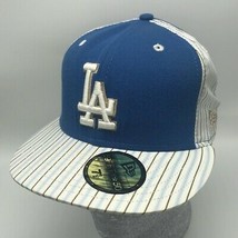 Men&#39;s New Era Cap Blue | White Pinstripes La Dodgers 59FIFTY Limited Edition - £46.23 GBP