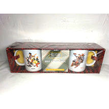 Norman Rockwell Hot Cocoa (2) Mug Set with Cocoa! - SEALED! - $8.95