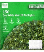 HOME ACCENTS HOLIDAY 1010 936 941 150CT COOL WHITE MINI LED NET LIGHTS 4... - $563.37 MXN