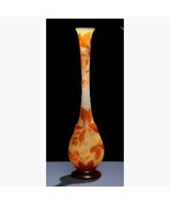   Galle vase . Decorated with leaves.Authentic 1890. Beautiful !! - $3,000.00